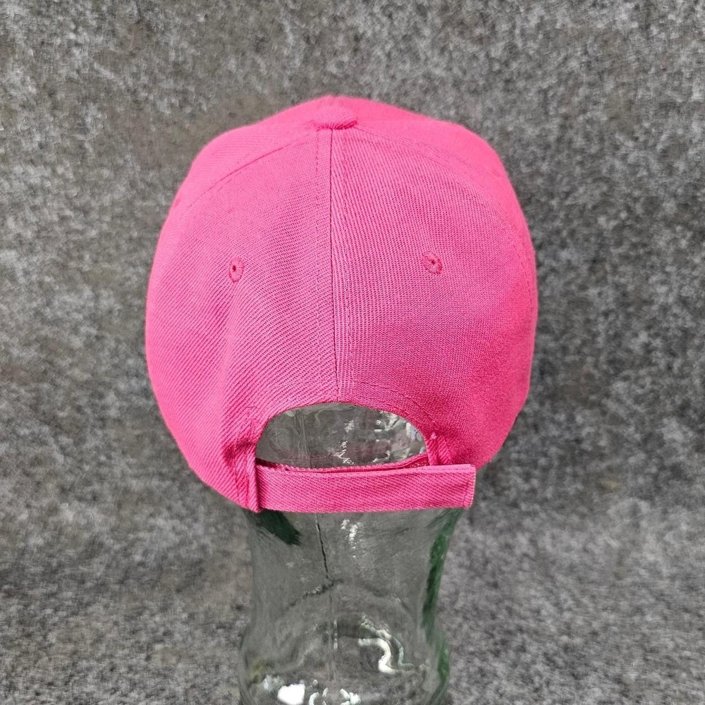 Hot pink twill baseball cap - Picture 4 of 5